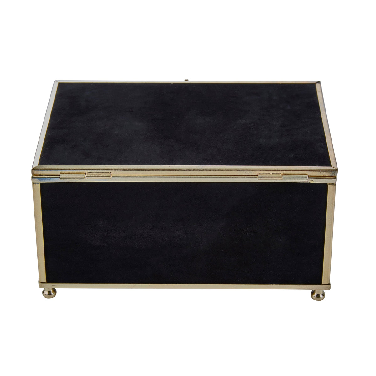 S/3 BLACK VELVETEEN BOXES W/ TASSEL Box| Sagebrook Home