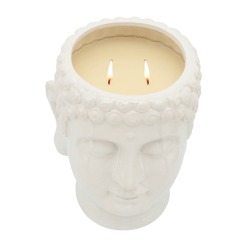 S/3 Buddha Citronella Candle, 8.5" Multi 40oz - Al Rugaib Furniture
