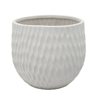 S/3 CERAMIC PLANTERS , MATTEWHITE - Al Rugaib Furniture