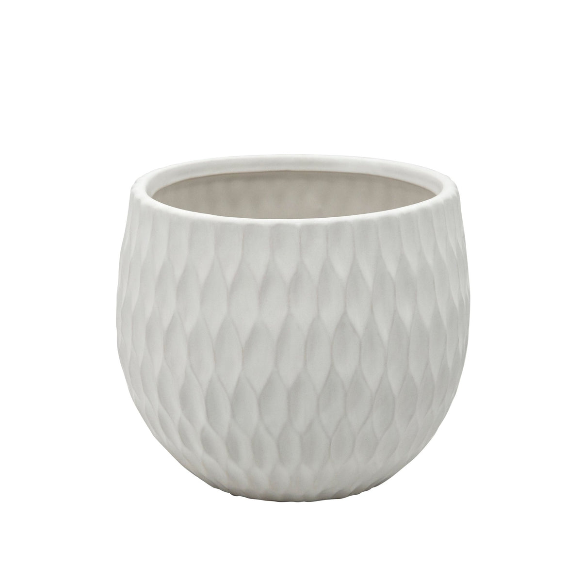 S/3 CERAMIC PLANTERS , MATTEWHITE Outdoor Planters| Sagebrook Home