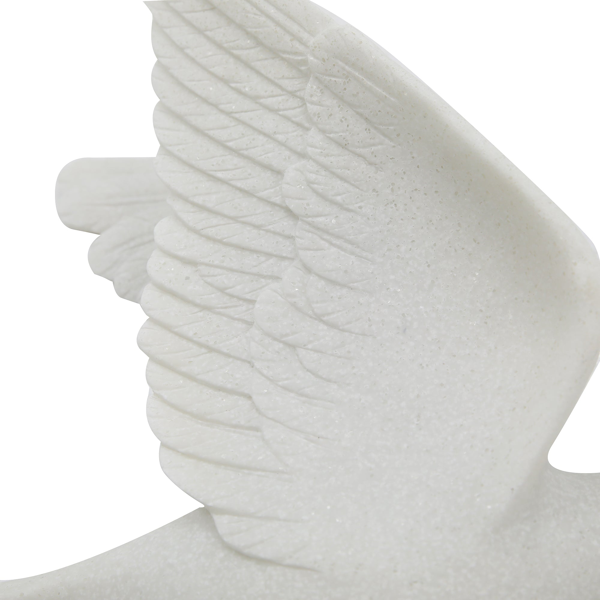 S/3 Horizon Quartz Resin Bird Wall Decor, White Wall Shelf| Sagebrook Home