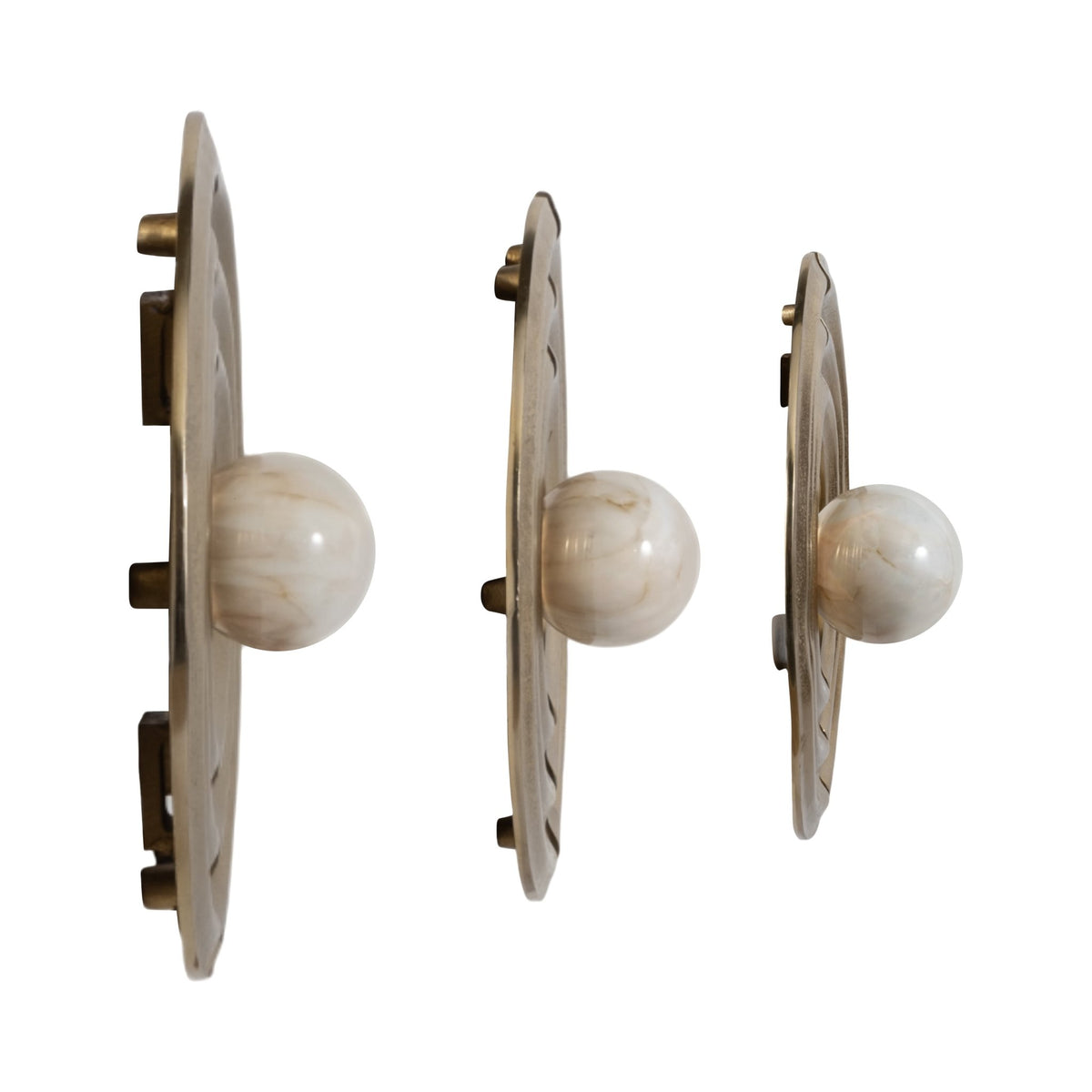 S/3 Leza 12/15/18" Gold Ring Wall Decor Wall Shelf| Sagebrook Home