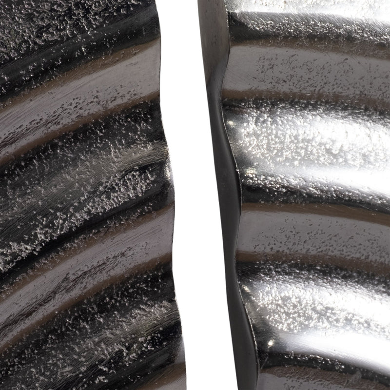 S/3 Leza 12/15/18" Silver Ring Wall Decor - Al Rugaib Furniture