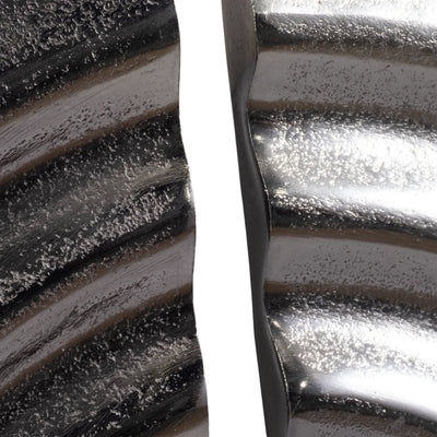 S/3 Leza 12/15/18" Silver Ring Wall Decor - Al Rugaib Furniture