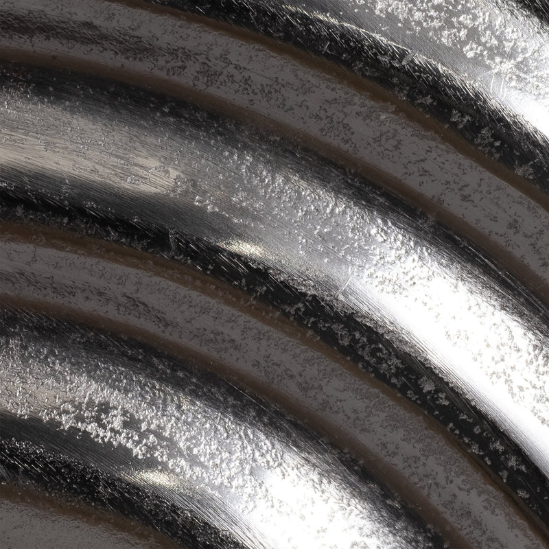 S/3 Leza 12/15/18" Silver Ring Wall Decor - Al Rugaib Furniture