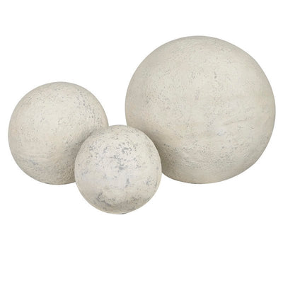 S/3 RESIN DECORATION SZIE L 12.2x12.2x11.8'' M 7.9x7.9x7.9'' S 6.3x6.3x6.3'' - Al Rugaib Furniture