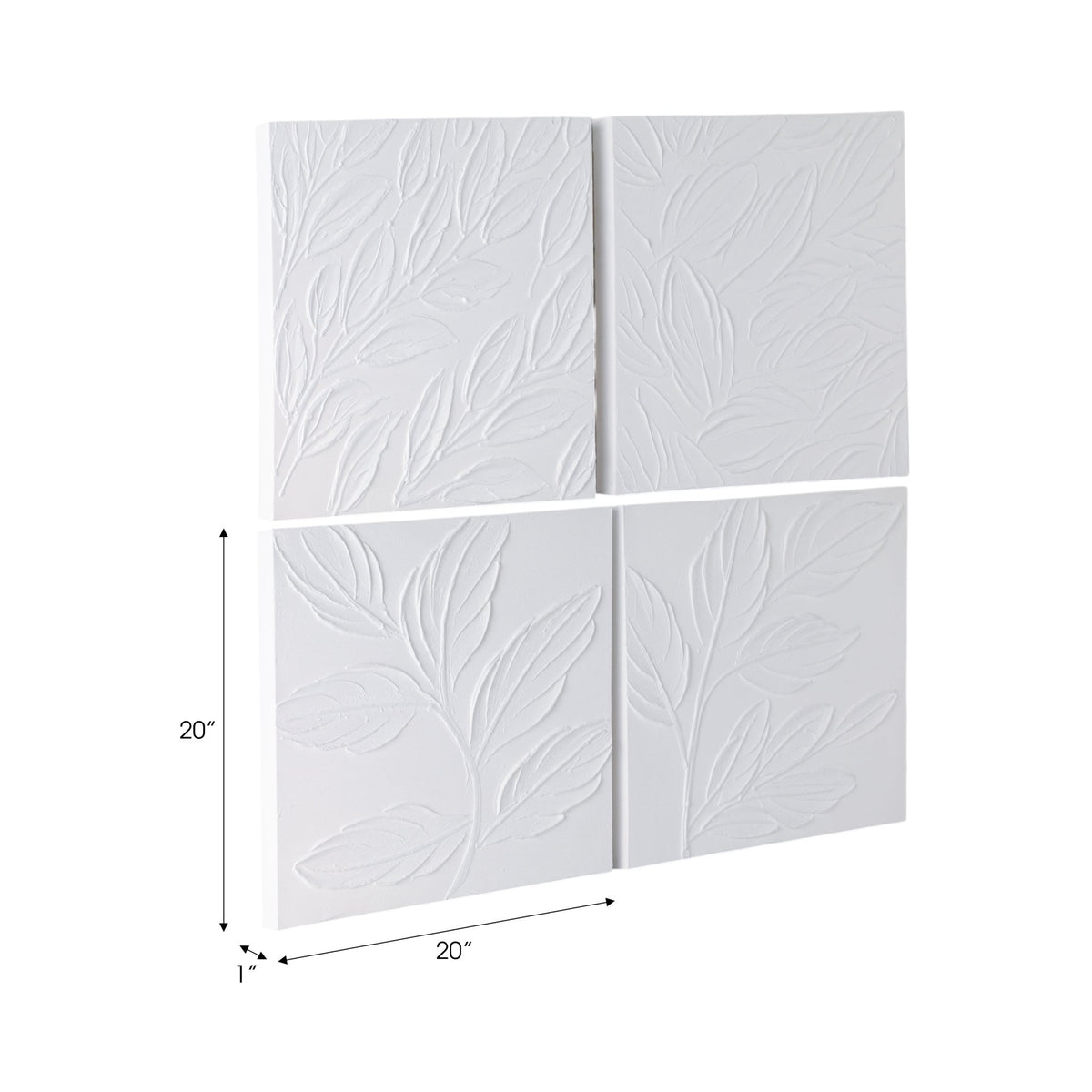 S/4 20X20 MAEVE HANDPAINTED DIMENSIONAL WALL ART Wall Art| Sagebrook Home