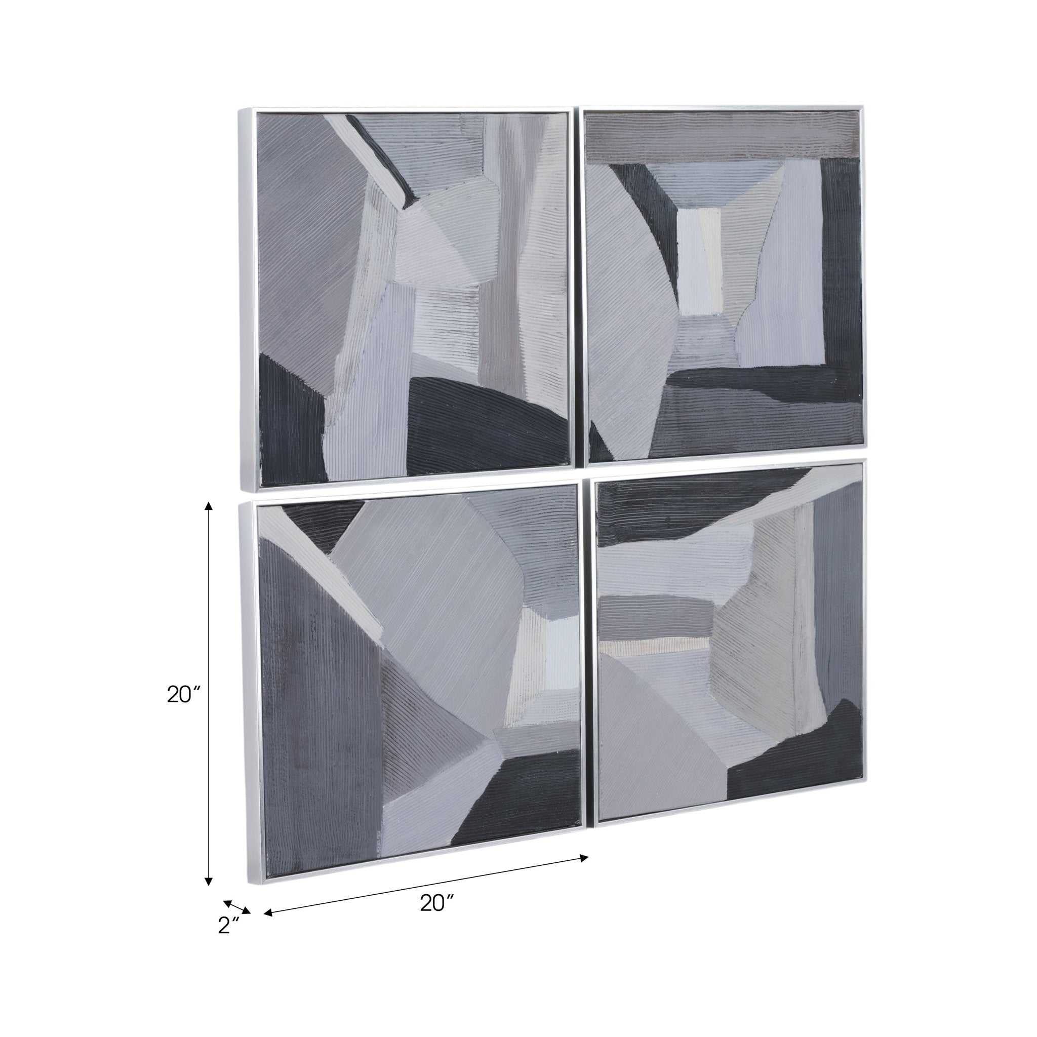 S/4 20x20 Triana Handpainted Wall Art Wall Art| Sagebrook Home