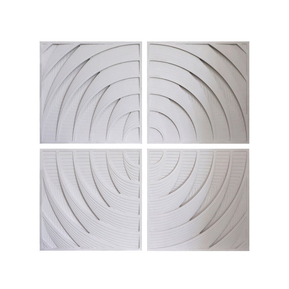 S/4 24X24 ALTAI DIMENSIONAL PLASTER WALL DECOR Wall Art| Sagebrook Home