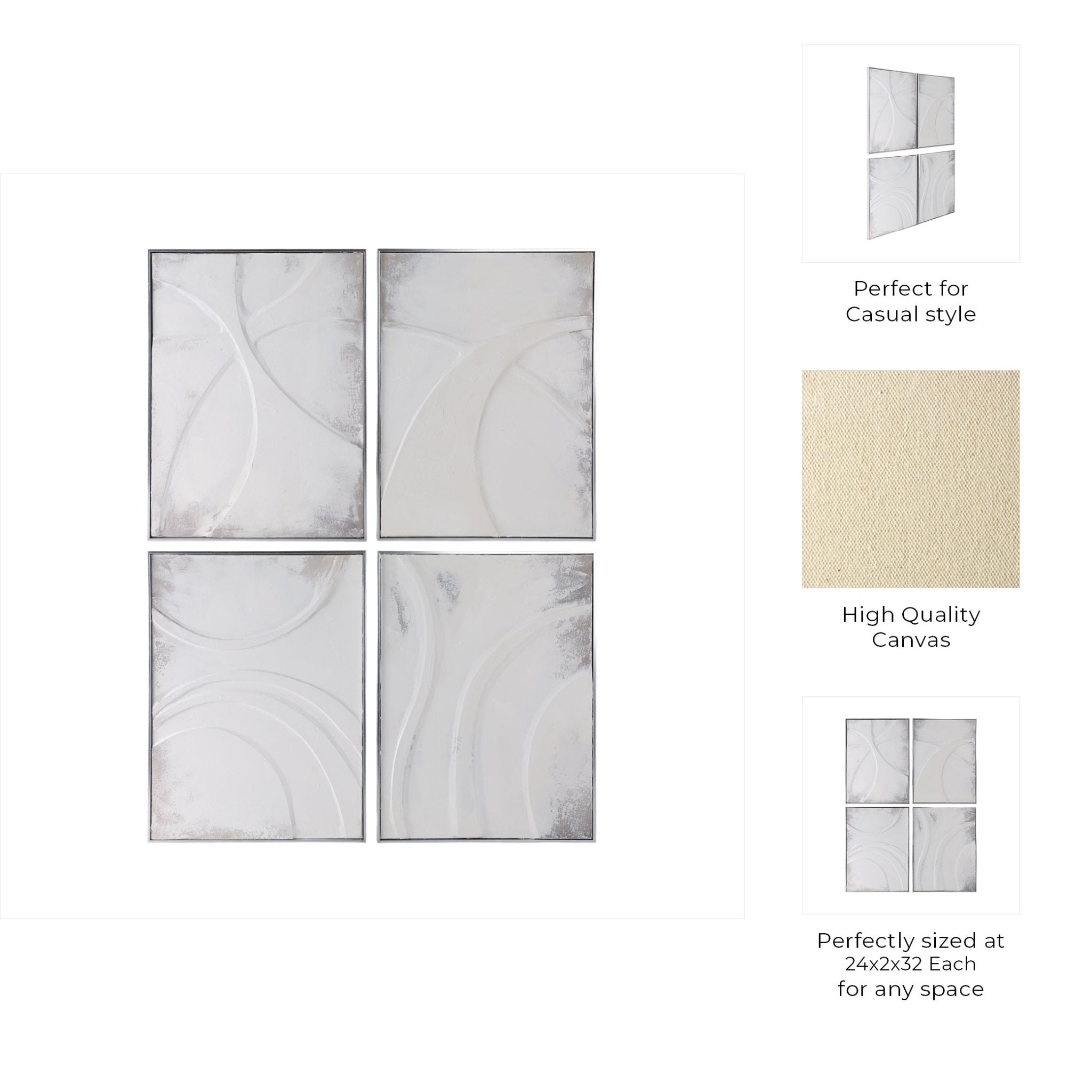 S/4 24X32 BONDI HANDPAINTED WALL ART Wall Art| Sagebrook Home