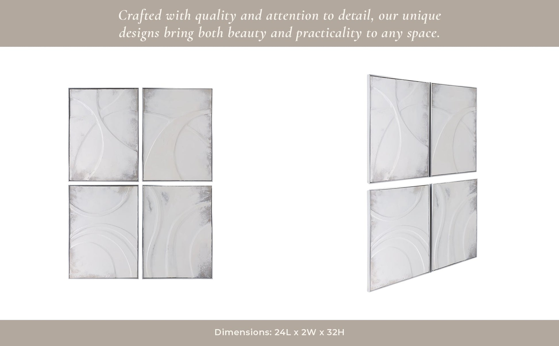 S/4 24X32 BONDI HANDPAINTED WALL ART Wall Art| Sagebrook Home