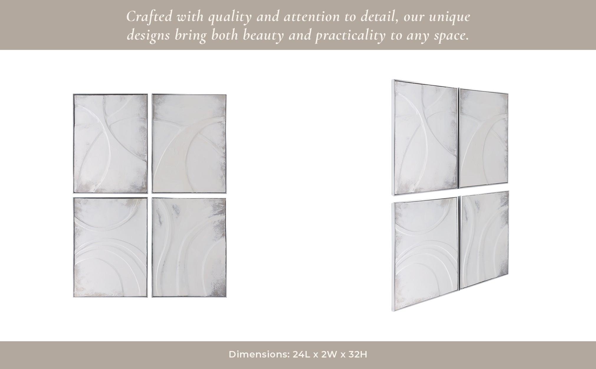 S/4 24X32 BONDI HANDPAINTED WALL ART Wall Art| Sagebrook Home