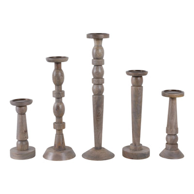 S/5 10/12/16/18/22" Candle Sticks - Al Rugaib Furniture