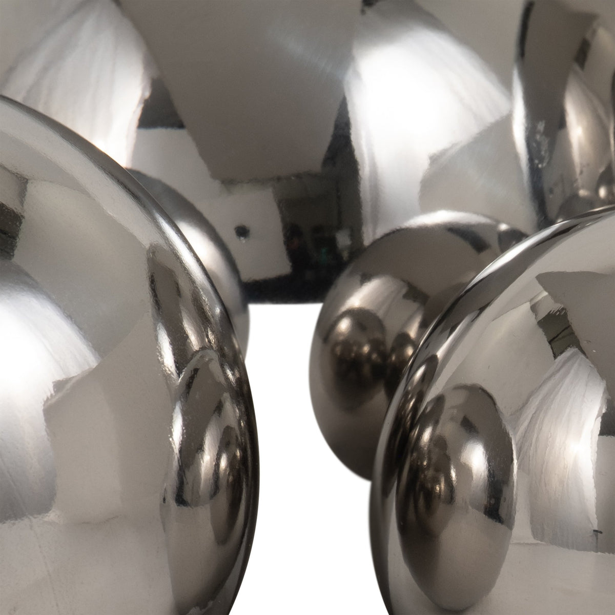 S/5 2/3/4/5/6" ADAGIO STEEL SPHERES DECO BALLS, Table Decors| Sagebrook Home