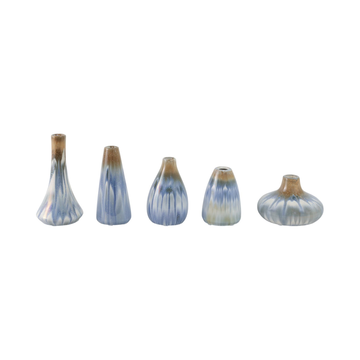 S/5 4/5/6/7/8" Medford Ceramic Vases Vases and Jars| Sagebrook Home
