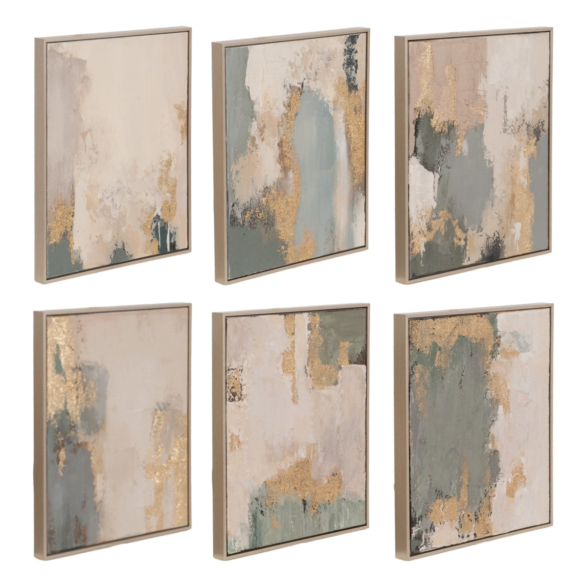 S/6 16x20 Enlightened Handpainted Wall Art Wall Art| Sagebrook Home