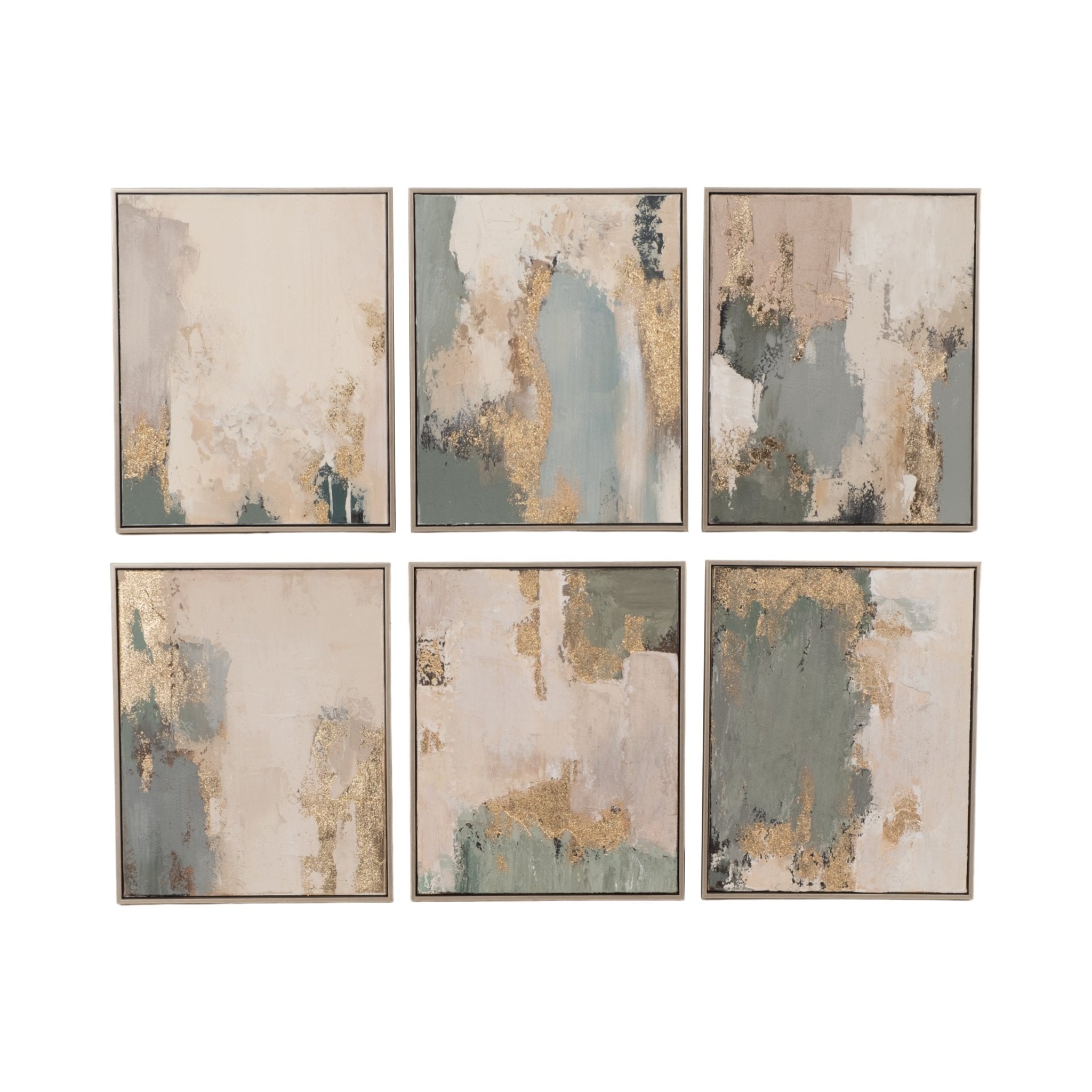 S/6 16x20 Enlightened Handpainted Wall Art Wall Art| Sagebrook Home