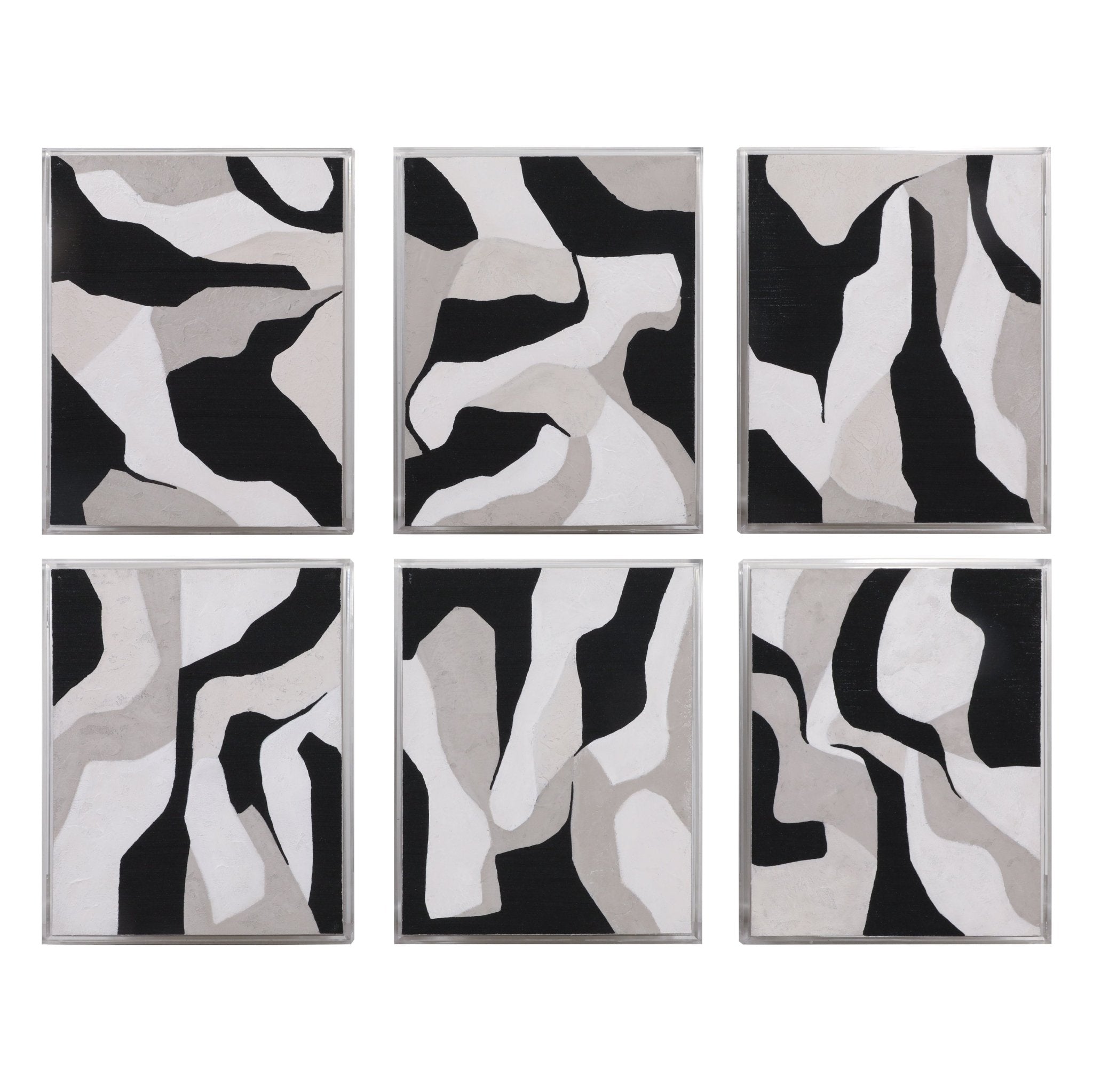 S/6 16x20 Velocity Acrylic Frame Handpainted Wall Wall Art| Sagebrook Home