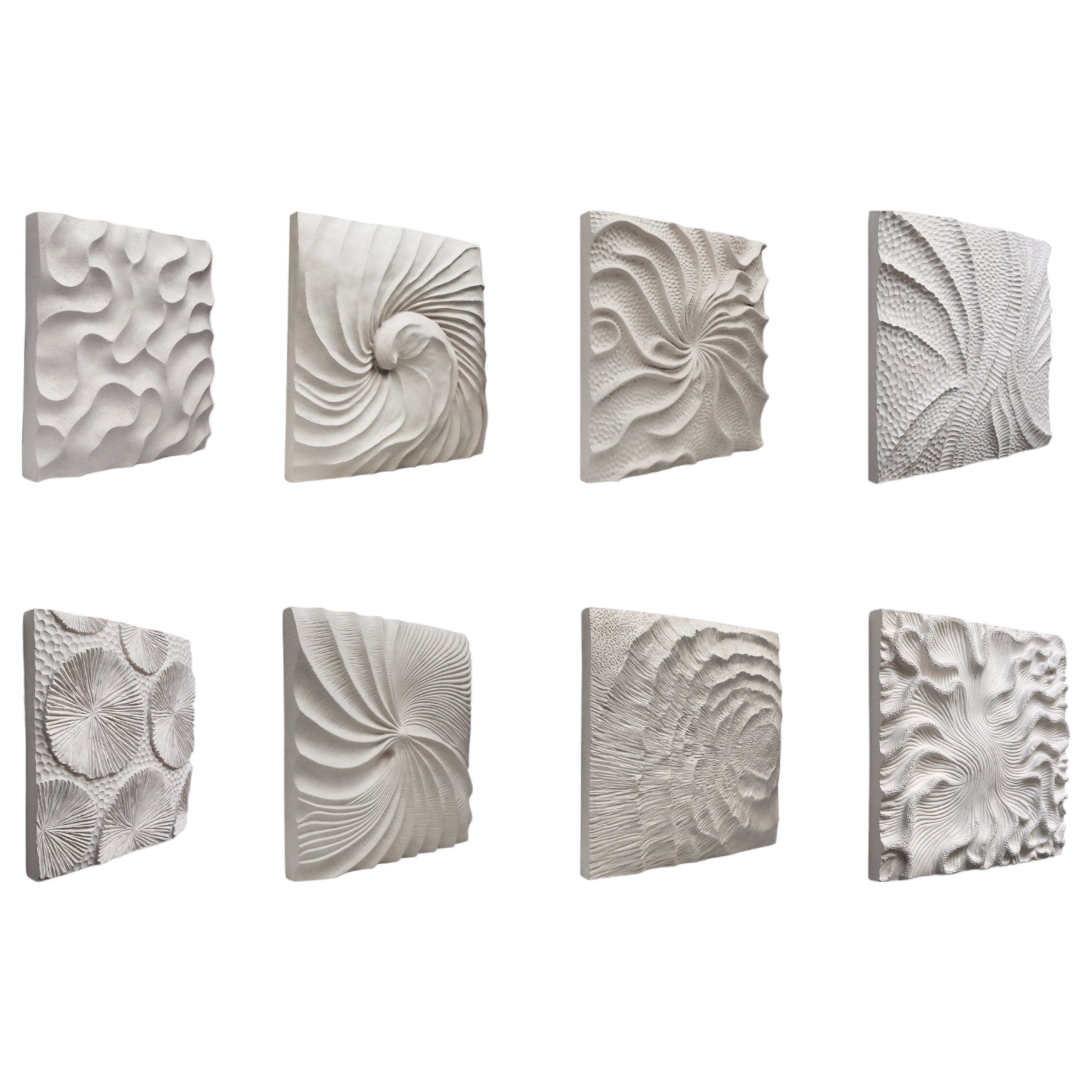 S/8 14x14" Majorca Shell Wall Panels Wall Art| Sagebrook Home