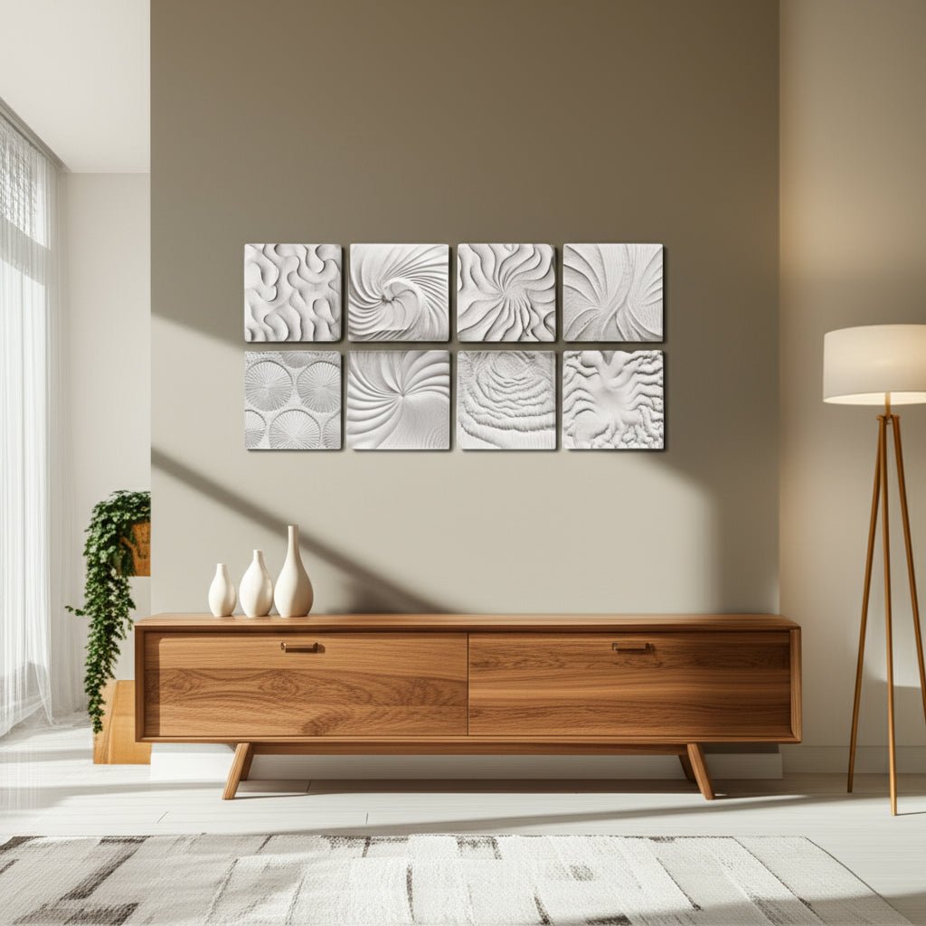 S/8 14x14" Majorca Shell Wall Panels Wall Art| Sagebrook Home