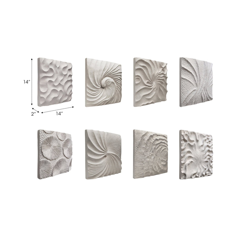 S/8 14x14" Majorca Shell Wall Panels - Al Rugaib Furniture
