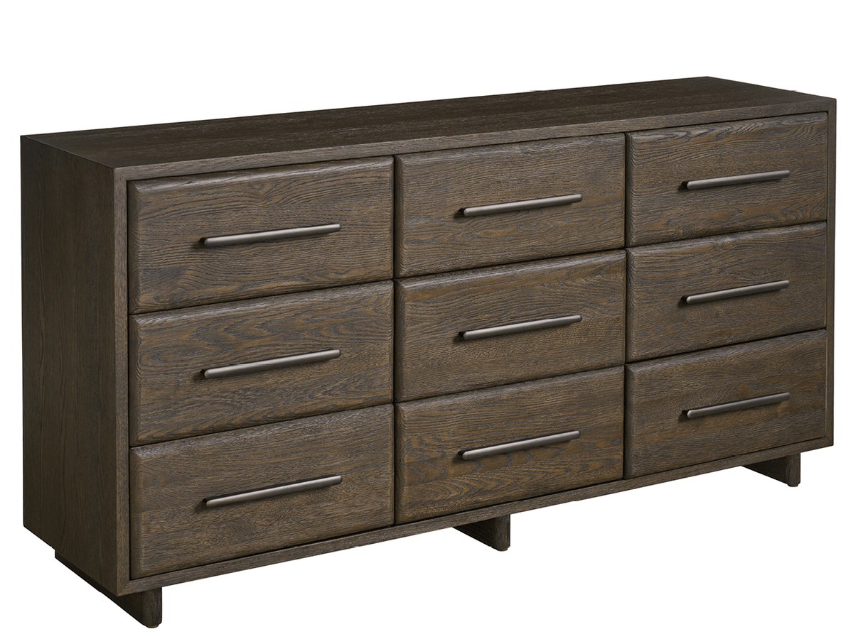 Sable Nine Drawer Dresser Dressers| Universal