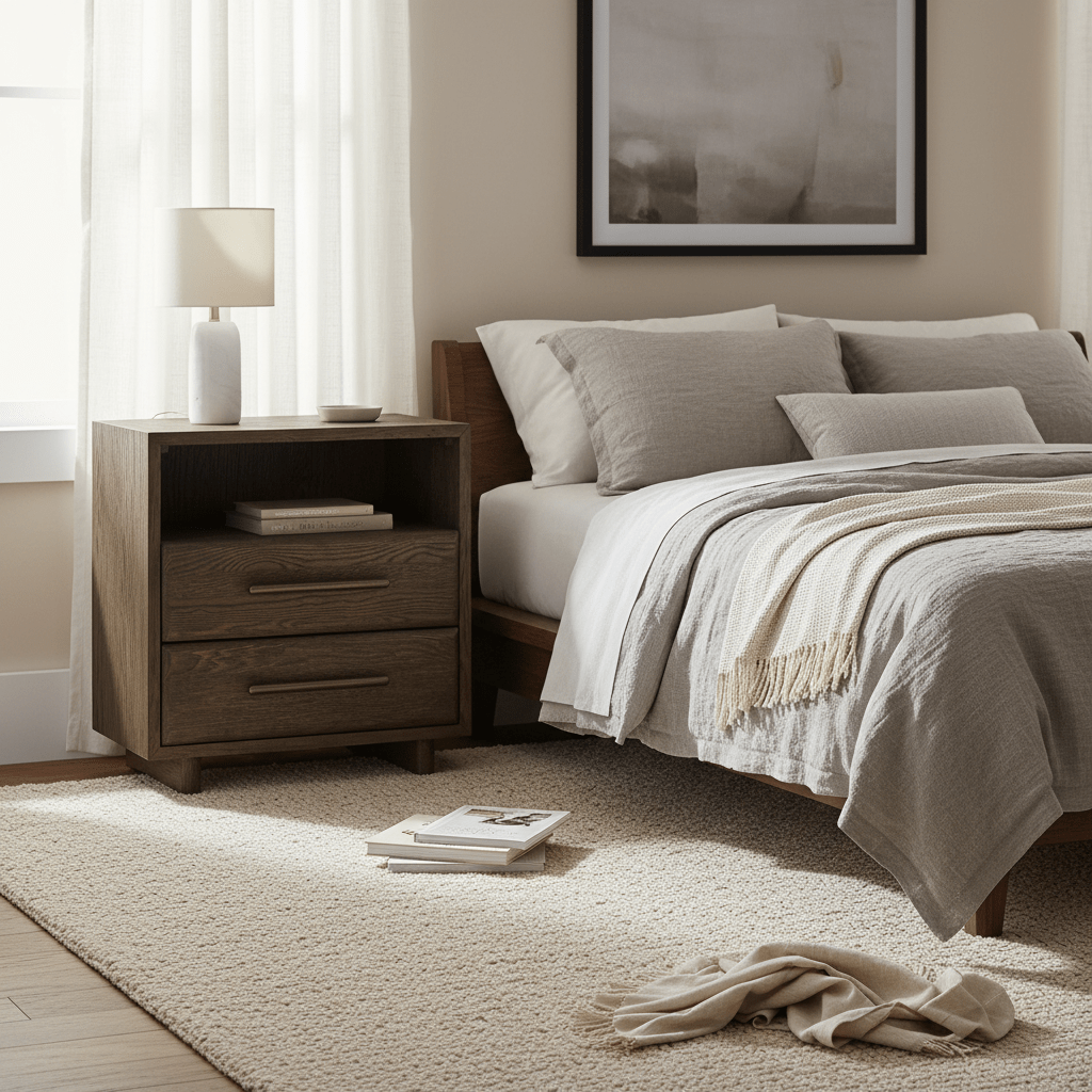 Sable Open Storage Nightstand Nightstands| Universal