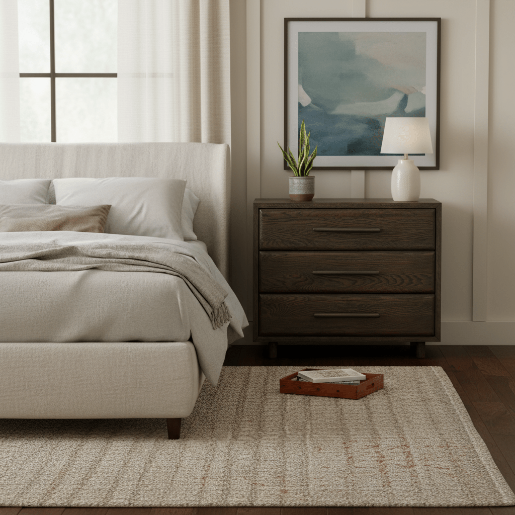 Sable Three Drawer Nightstand Nightstands| Universal