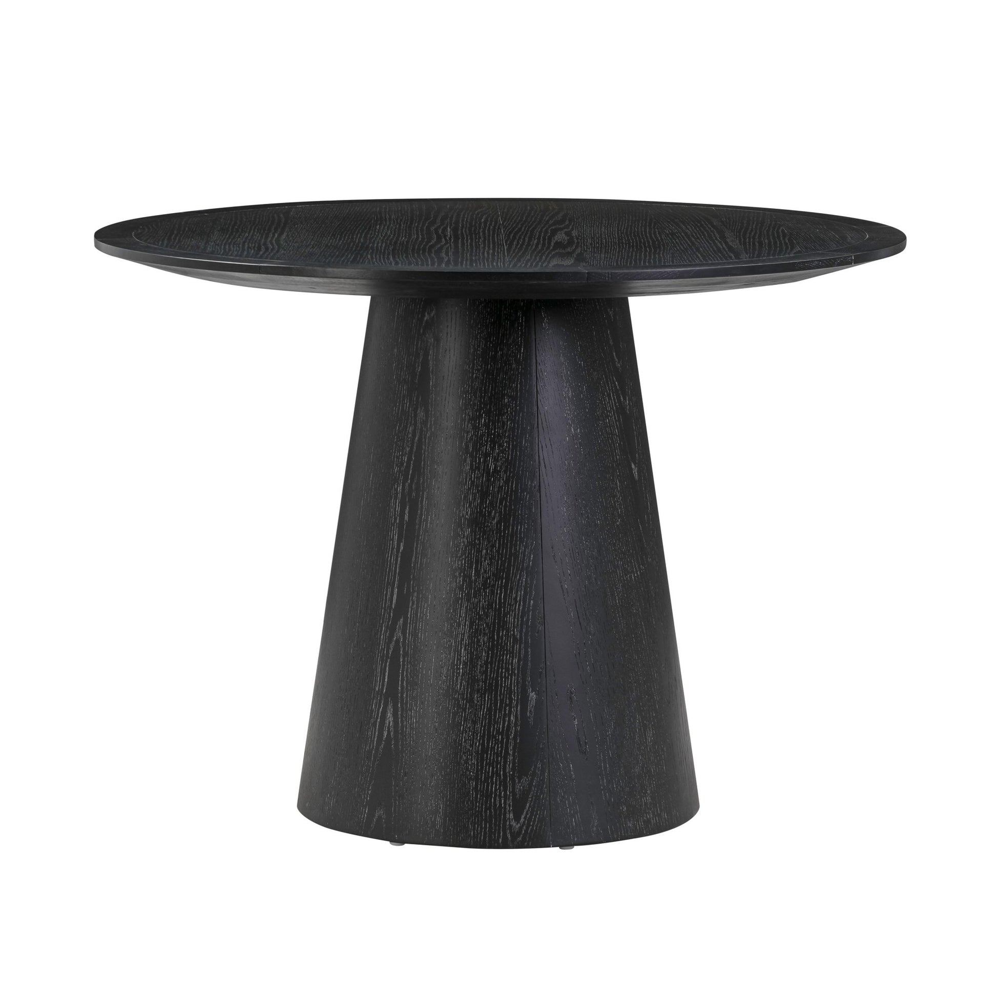 Sahara Black Oak Round Dining Table Dining Tables| TOV