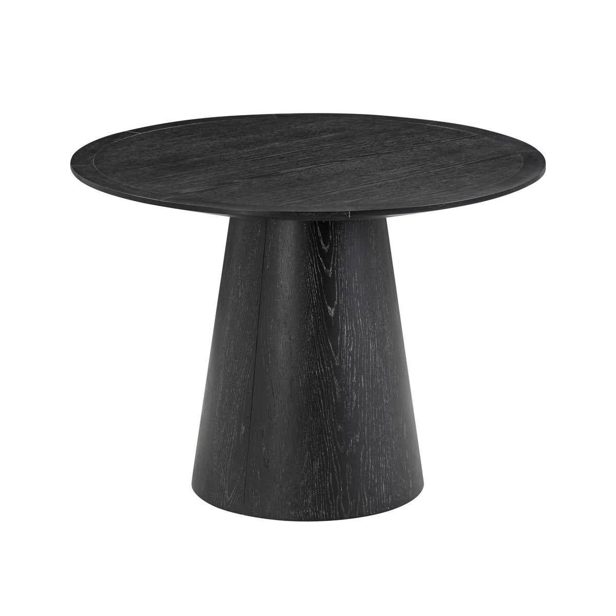 Sahara Black Oak Round Dining Table Dining Tables| TOV