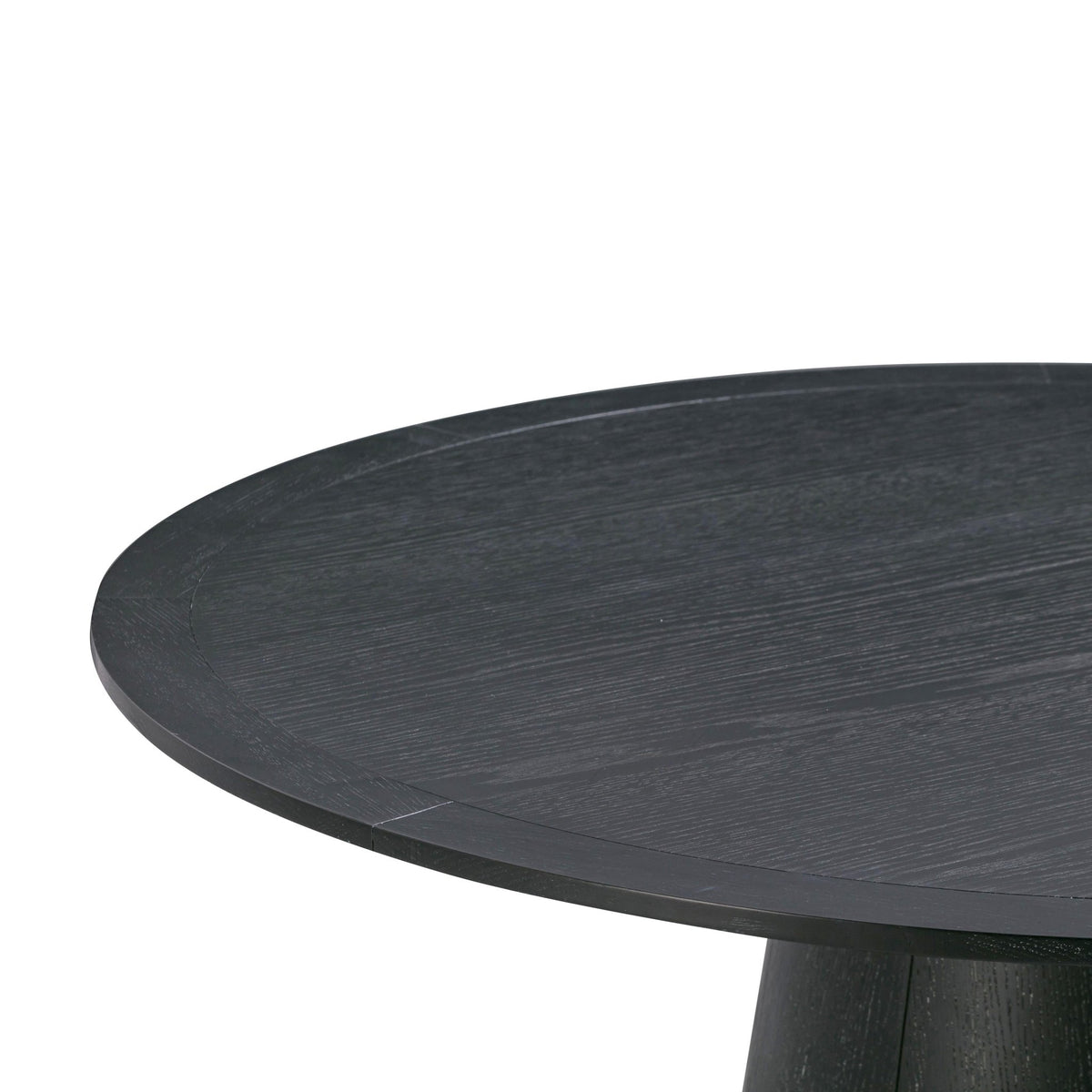 Sahara Black Oak Round Dining Table Dining Tables| TOV