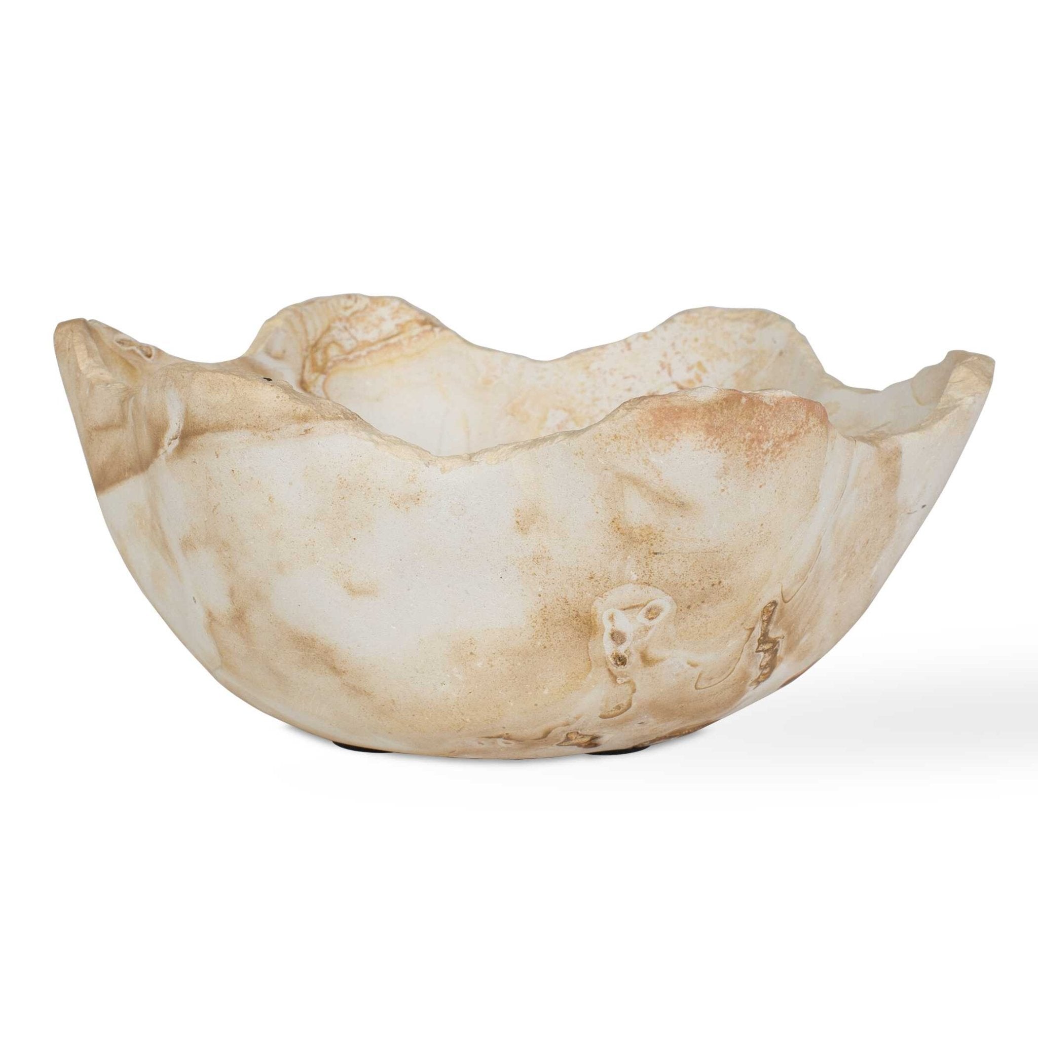 Sahara Bloom Indoor-Outdoor Stone Bowl Bowl| Uttermost