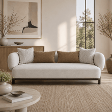 Sahara Sand Leaner Beige Sofa