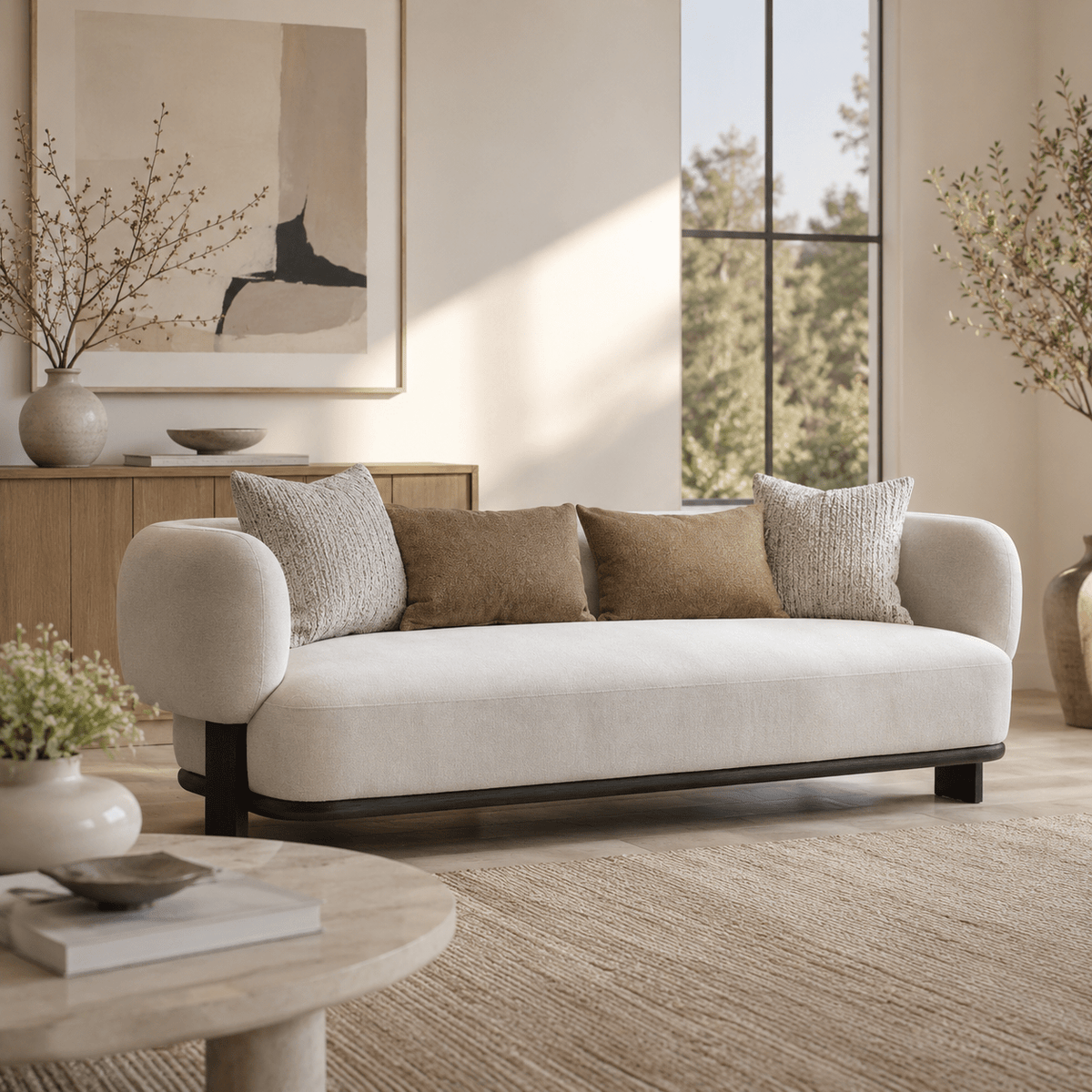 Sahara Sand Leaner Beige Sofa Sofas & Loveseats| Roots Furniture