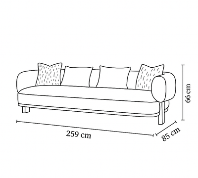 Sahara Sand Leaner Beige XL Sofa - Al Rugaib Furniture