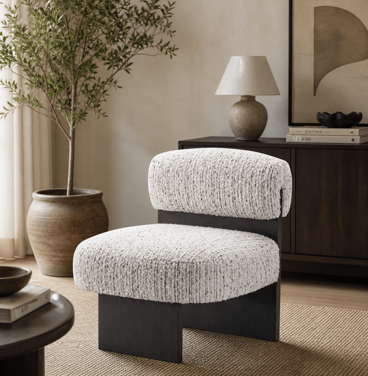 Sahara Sand Leaner Off White Chair Chairs| Roots Furniture