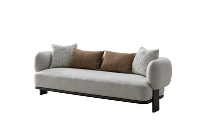 Sahra Sand Leaner Beige Sofa - Al Rugaib Furniture