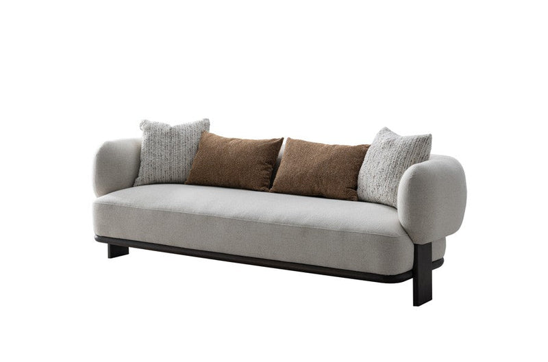Sahra Sand Leaner Beige Sofa - Al Rugaib Furniture