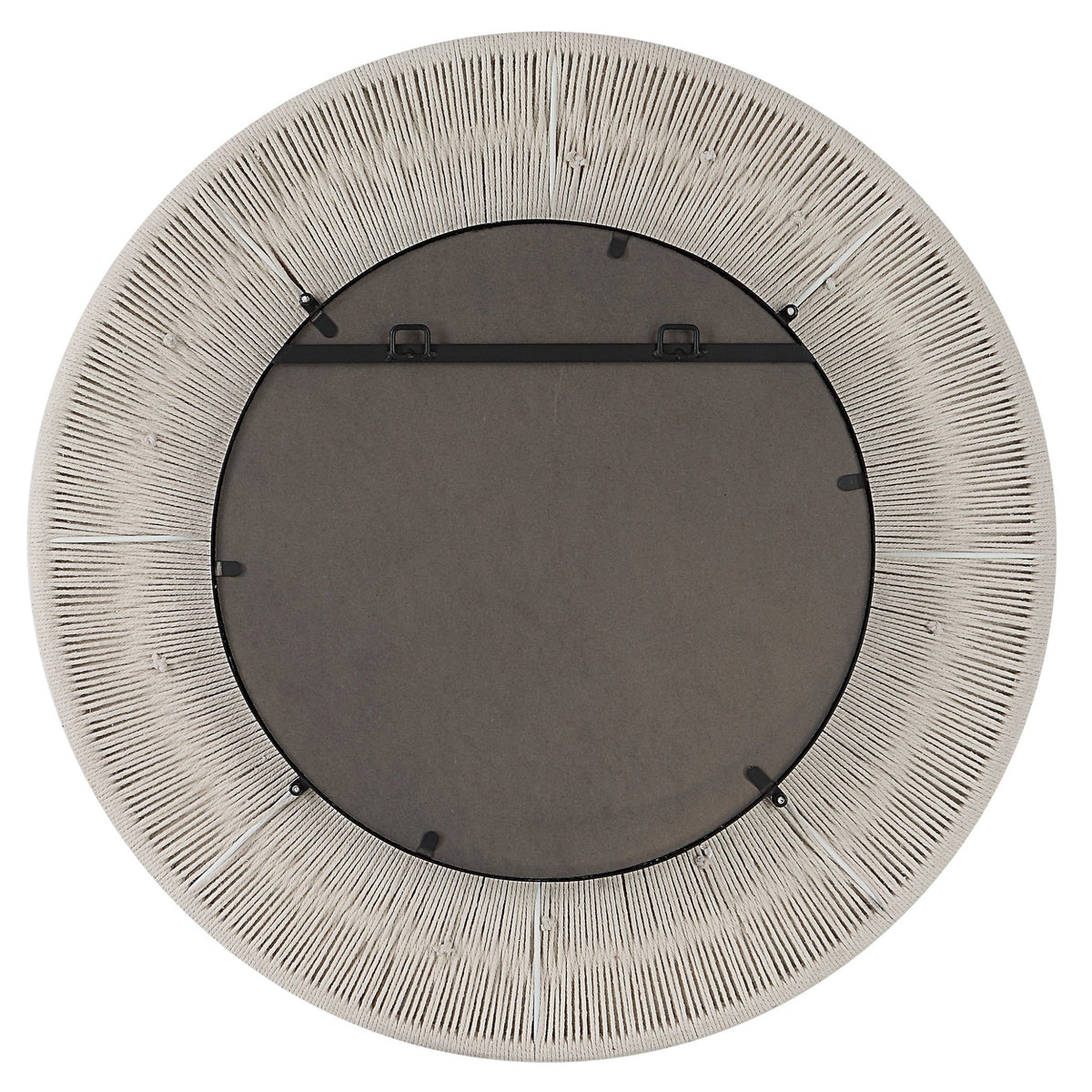 Sailor's Knot Small Round Mirror, White Mirrors| Uttermost
