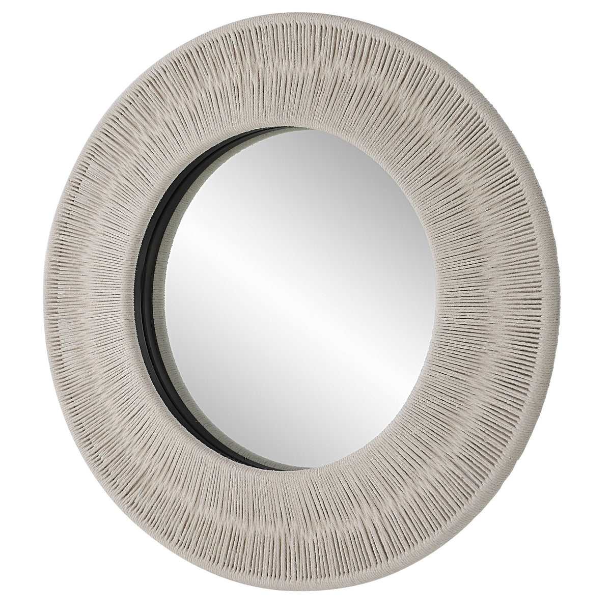 Sailor's Knot Small Round Mirror, White Mirrors| Uttermost