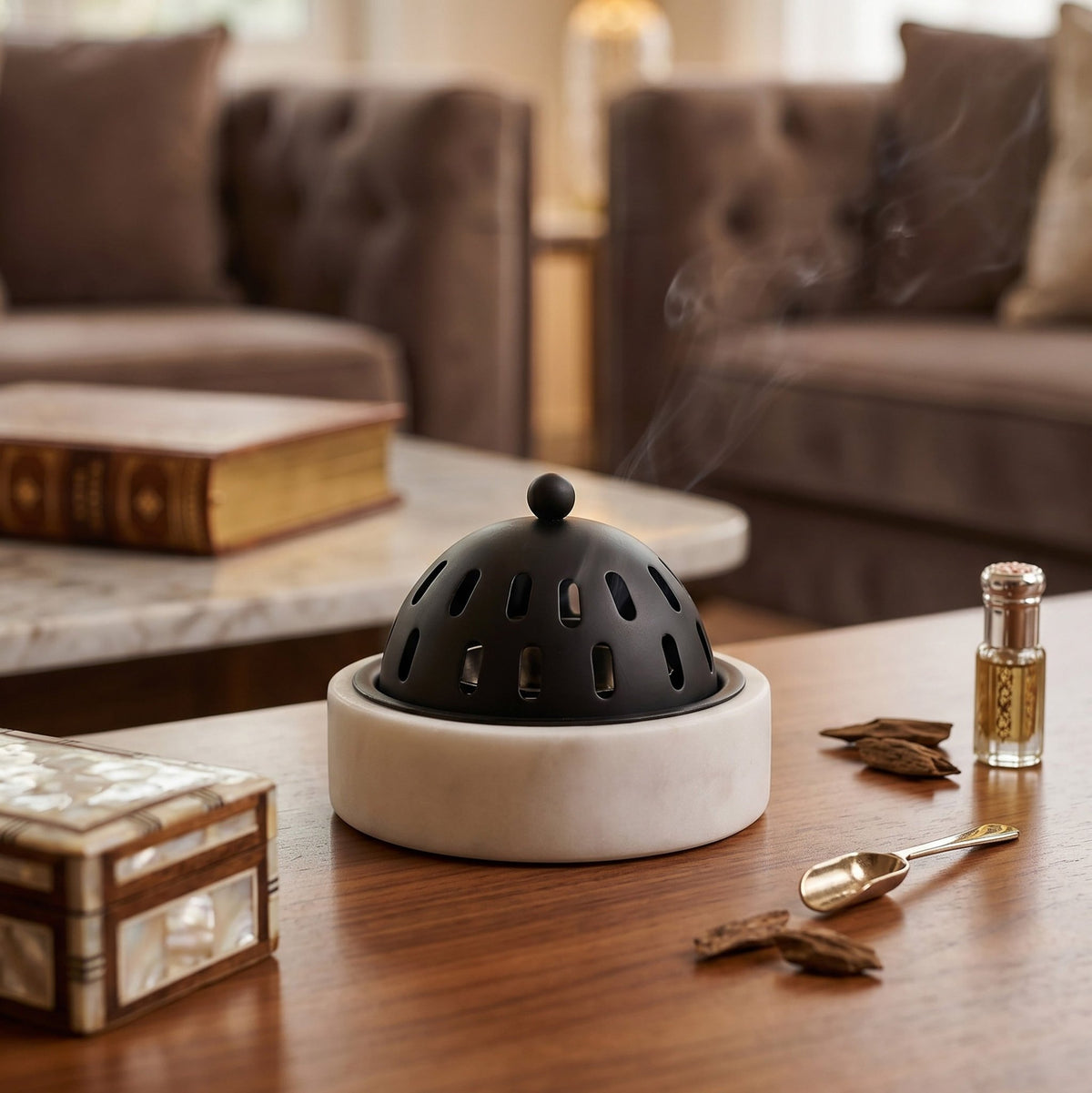 Sakina Oud burner Table Decors| Roots Furniture