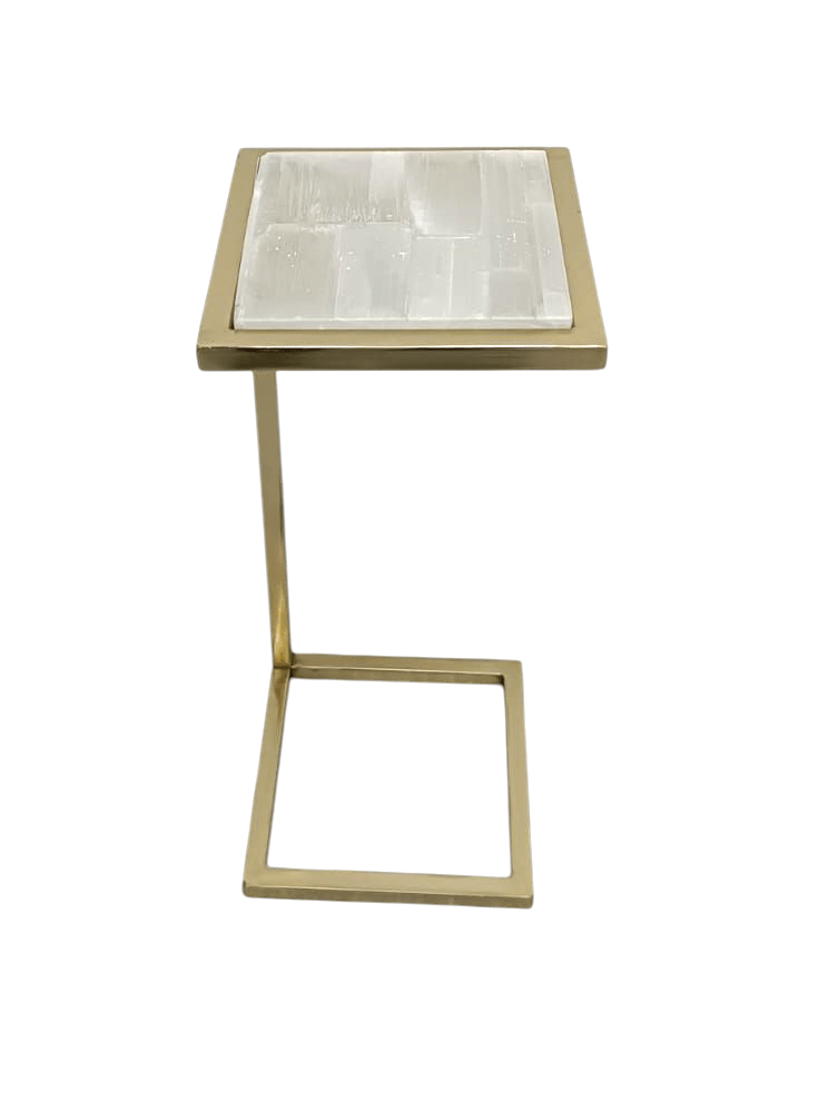 SALENITE SIDE TABLE 10X10X24" Accent & End Tables| Sagebrook Home