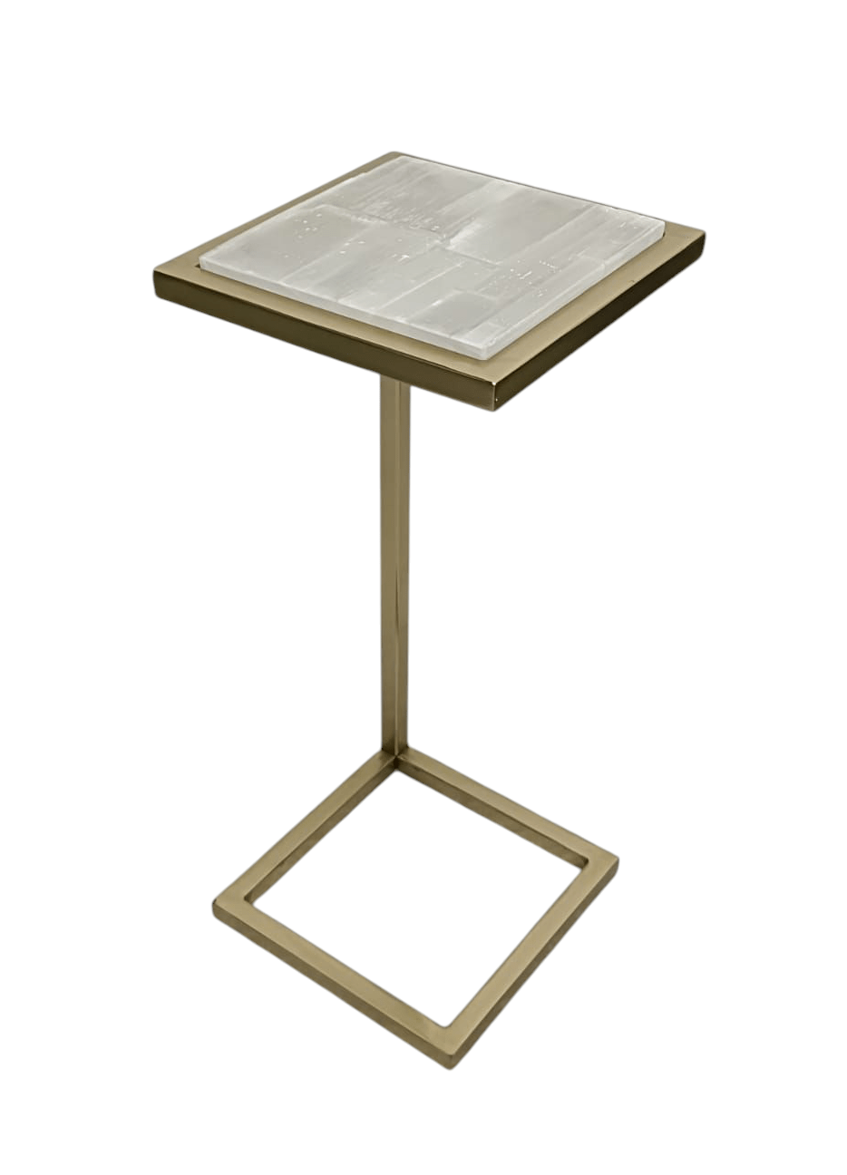 SALENITE SIDE TABLE 10X10X24" Accent & End Tables| Sagebrook Home