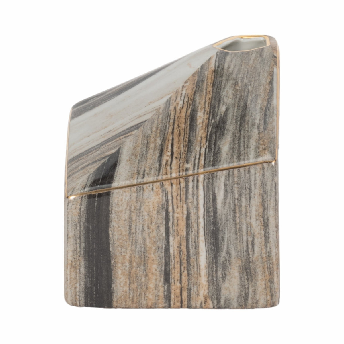 SALMIS VASE, GRAY MARBLE Vases and Jars| Sagebrook Home
