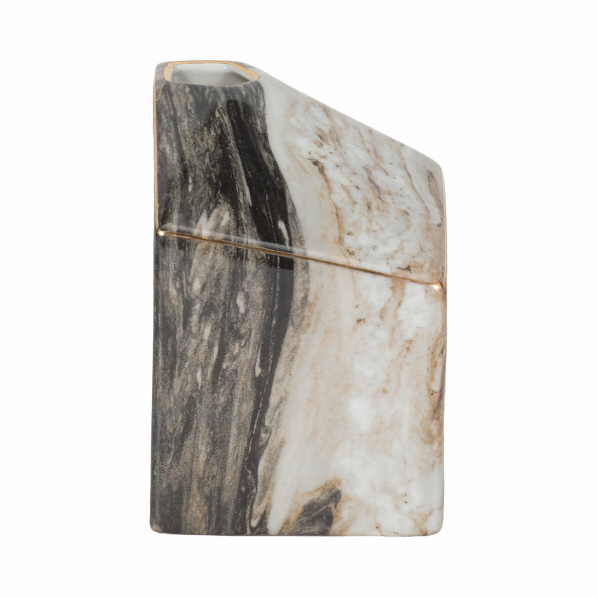 SALMIS VASE, GRAY MARBLE Vases and Jars| Sagebrook Home