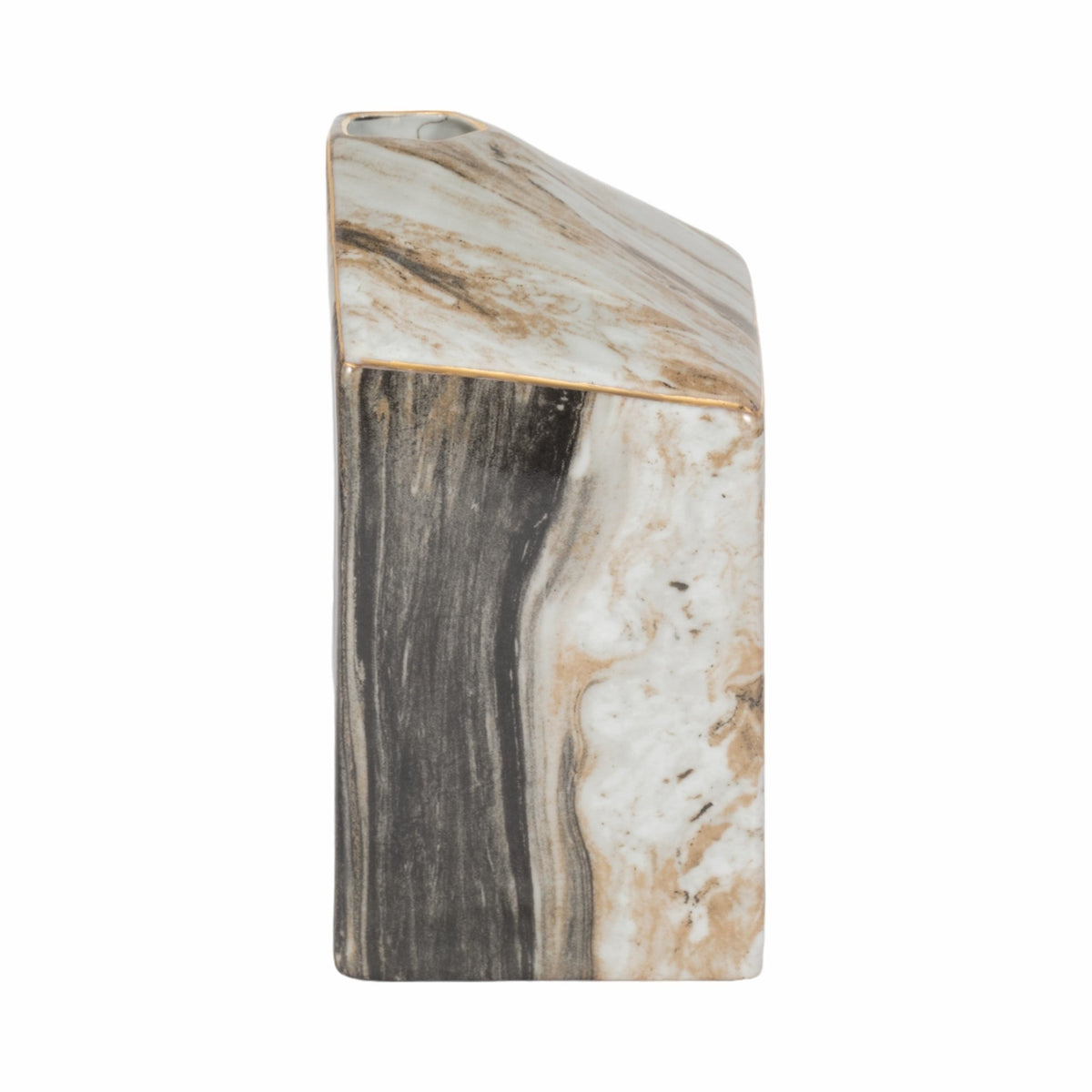 SALMIS VASE, GRAY MARBLE Vases and Jars| Sagebrook Home