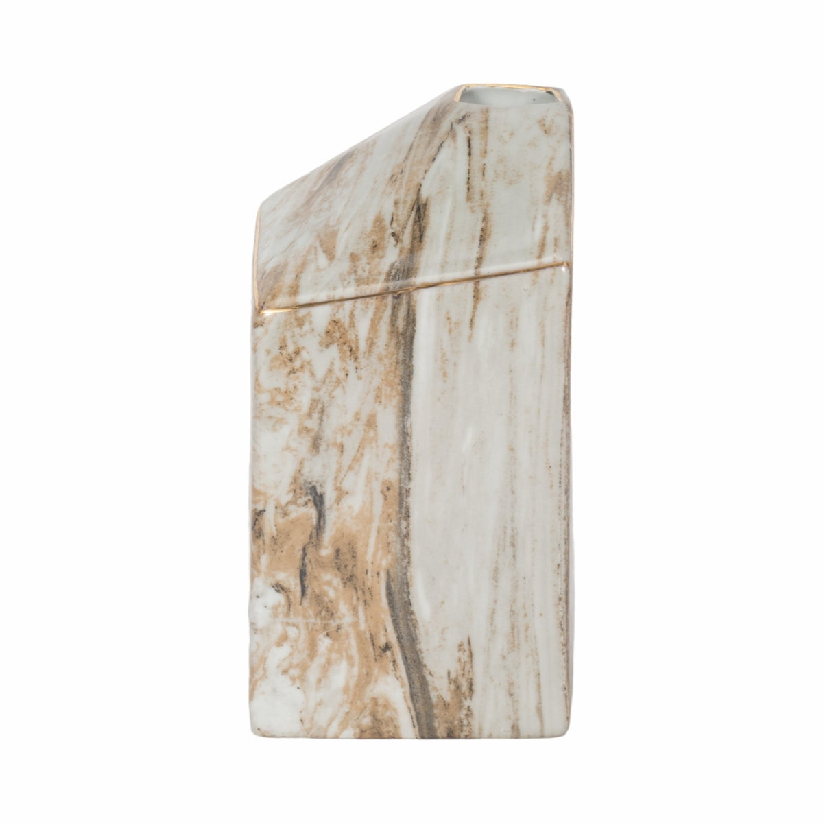 SALMIS VASE, GRAY MARBLE Vases and Jars| Sagebrook Home
