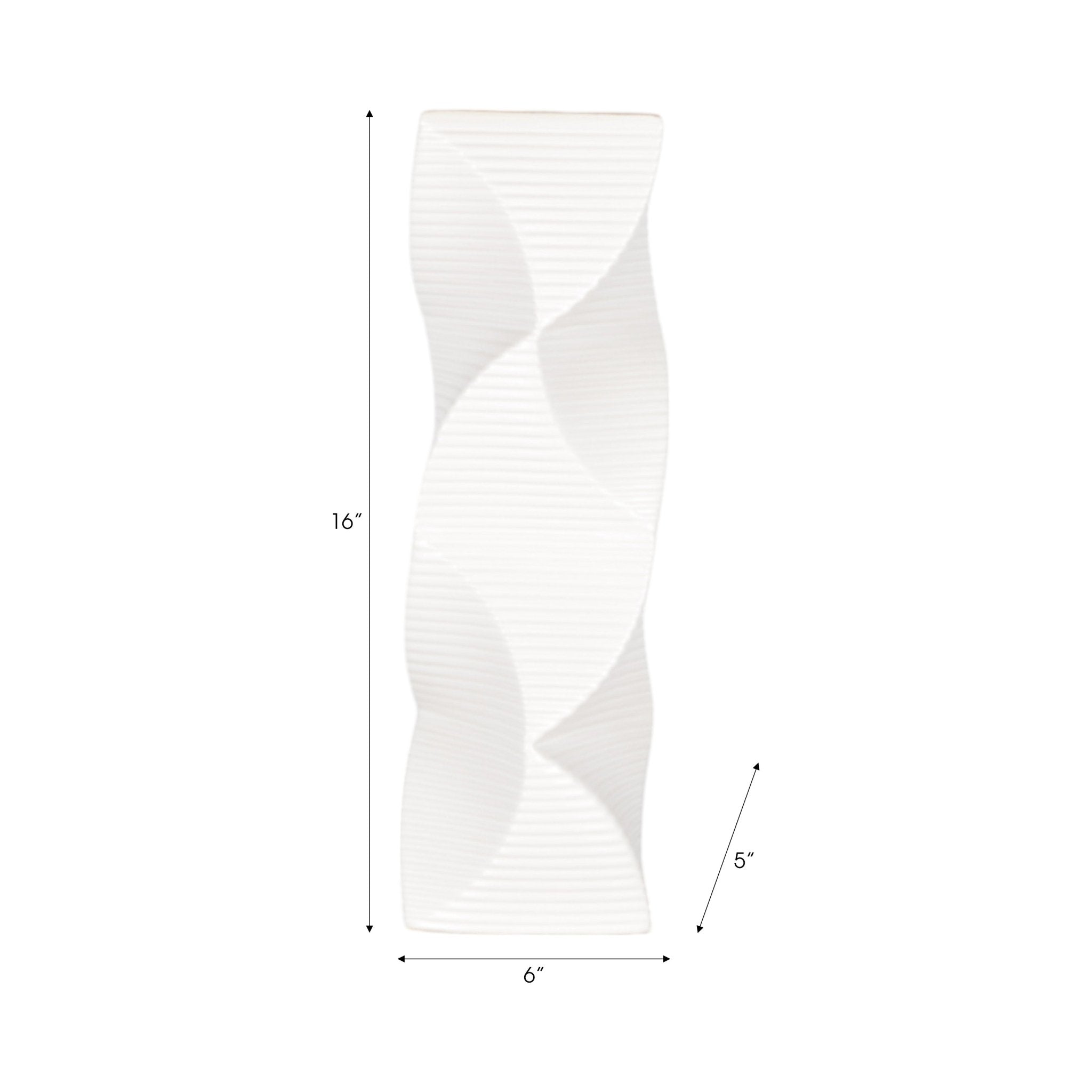 Salzburg White Vase Vases and Jars| Sagebrook Home