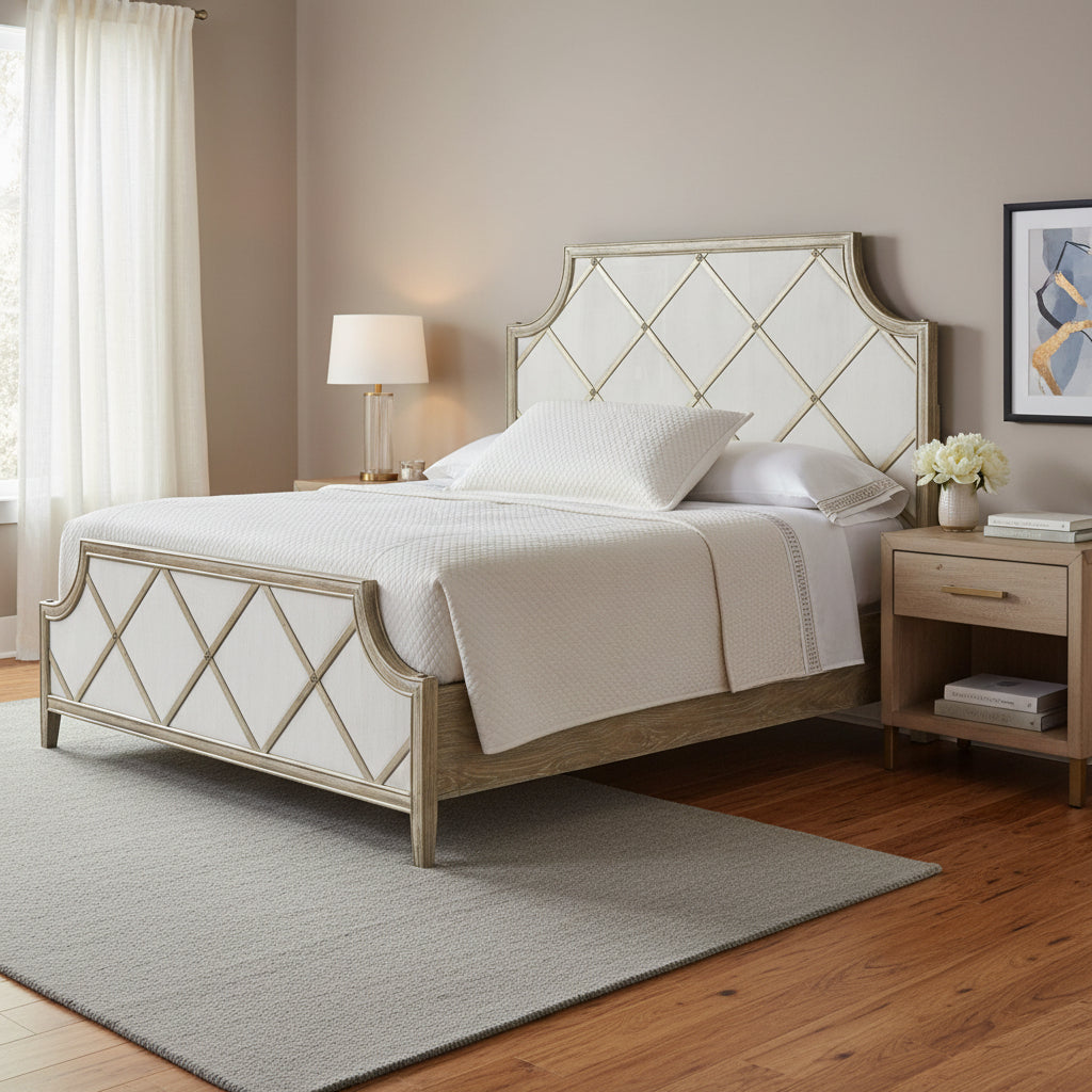 Sanctuary Diamont King Panel Bed Beds| Hooker