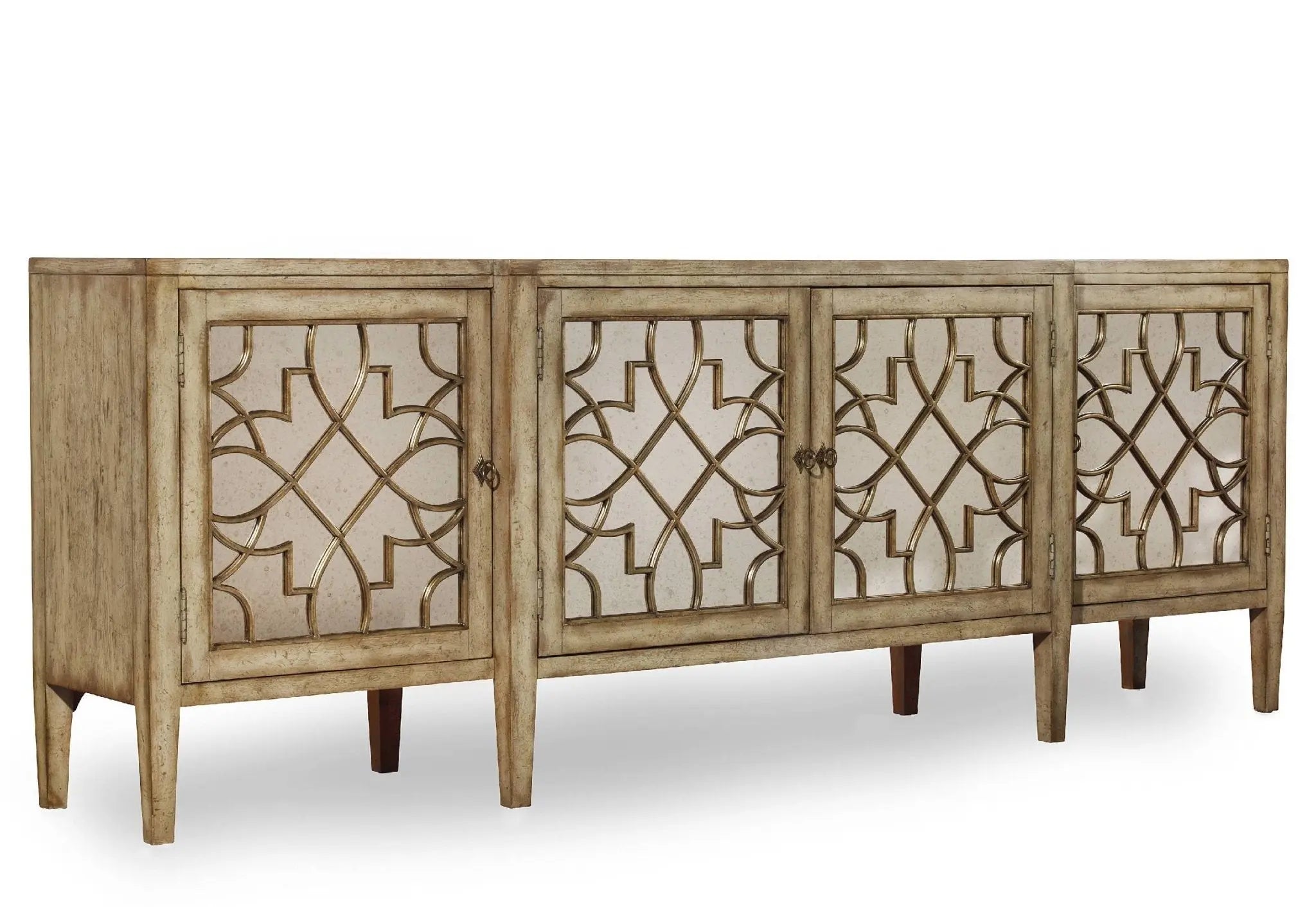 Sanctuary Four-Door Mirrored Console - Surf-Visage Hooker